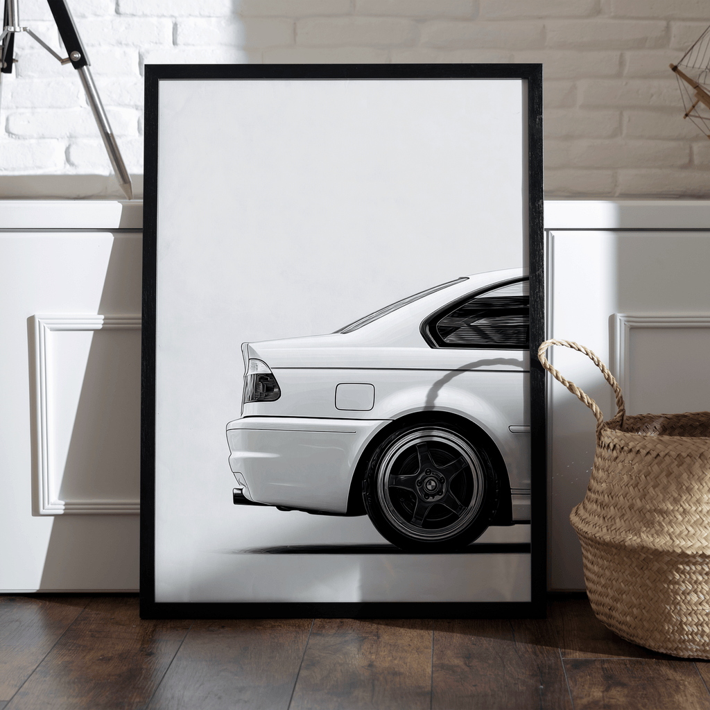 BMW E46 Rear Detail Poster – Iconic M Performance Wall Art (Digital Download)