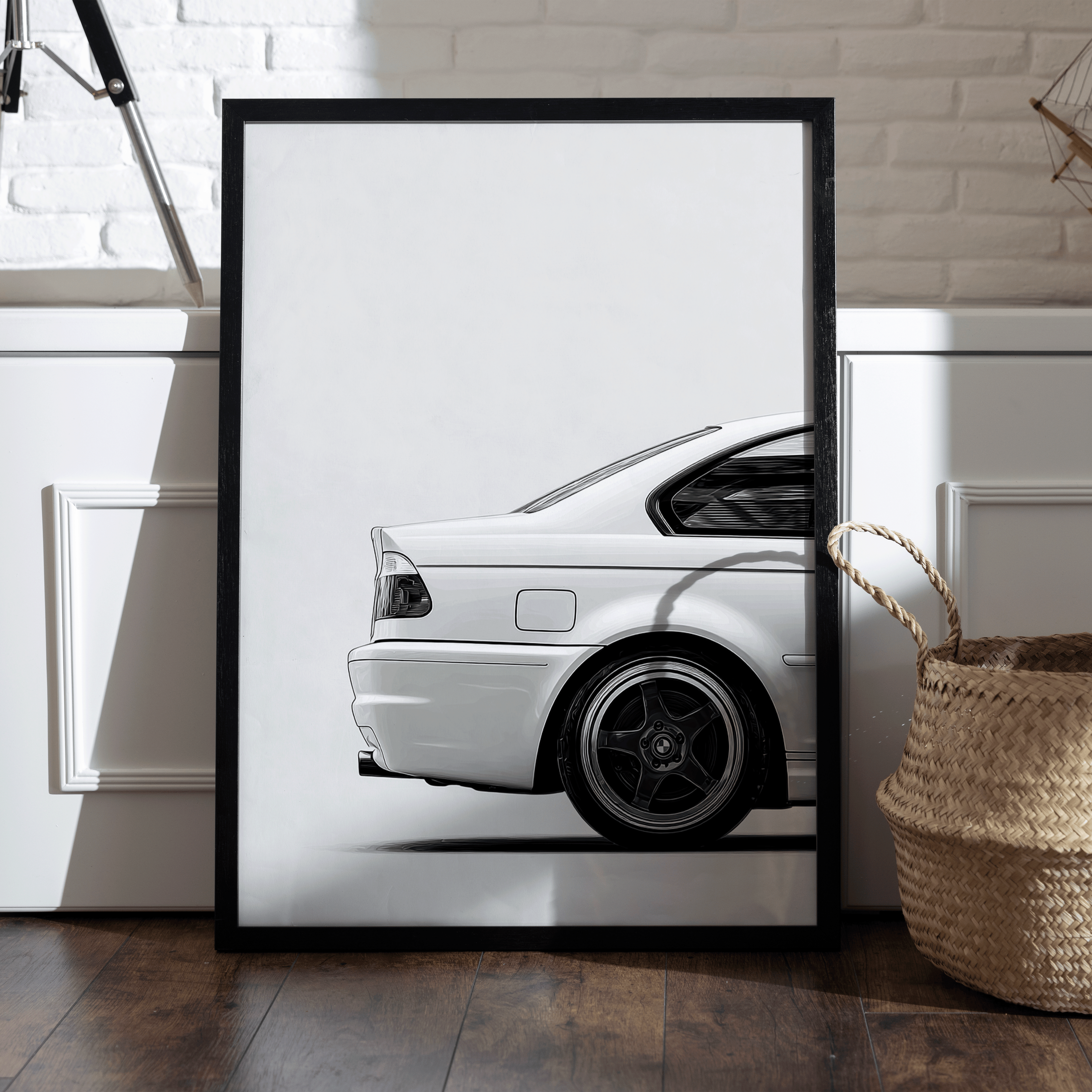 BMW E46 Rear Detail Poster – Iconic M Performance Wall Art (Digital Download)