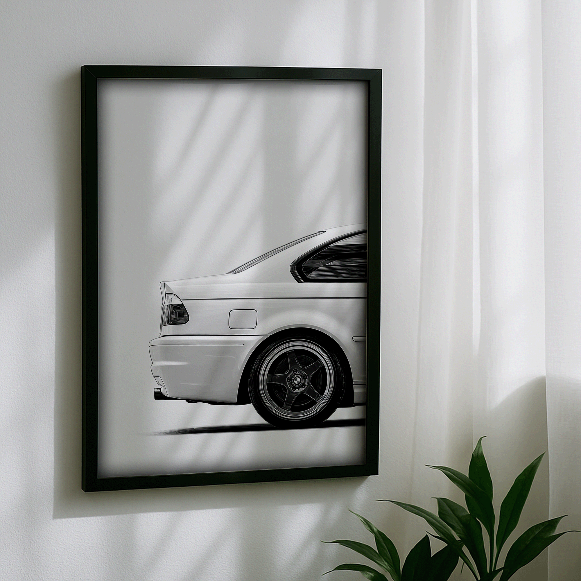BMW E46 Rear Detail Poster – Iconic M Performance Wall Art (Digital Download)