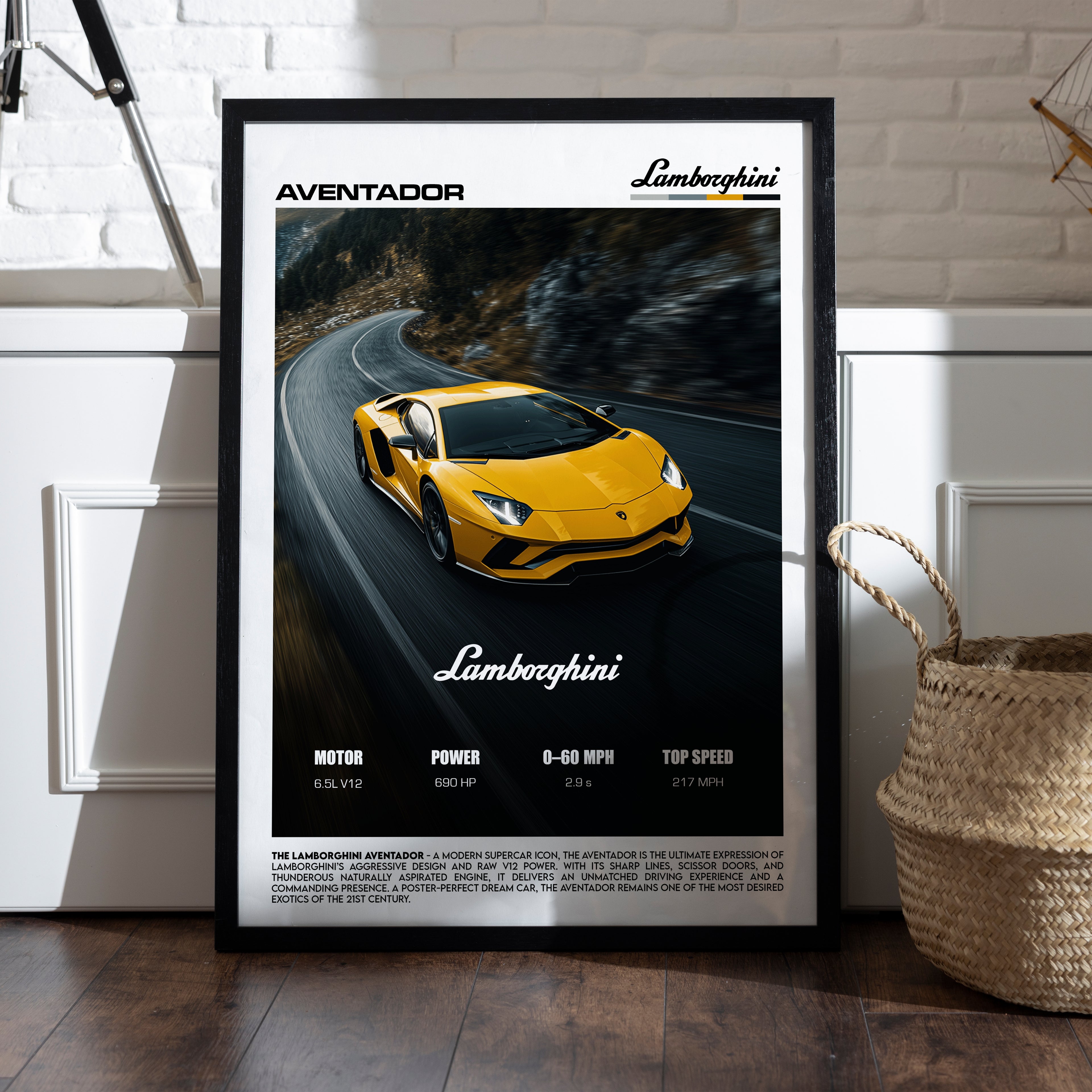 Lamborghini Aventador Poster – V12 Supercar Performance Wall Art (Digital Download)