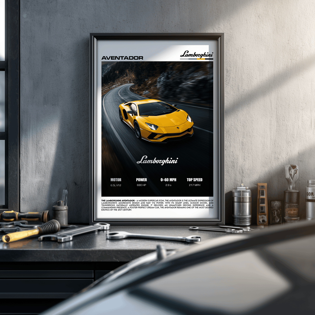 Lamborghini Aventador Poster – V12 Supercar Performance Wall Art (Digital Download)