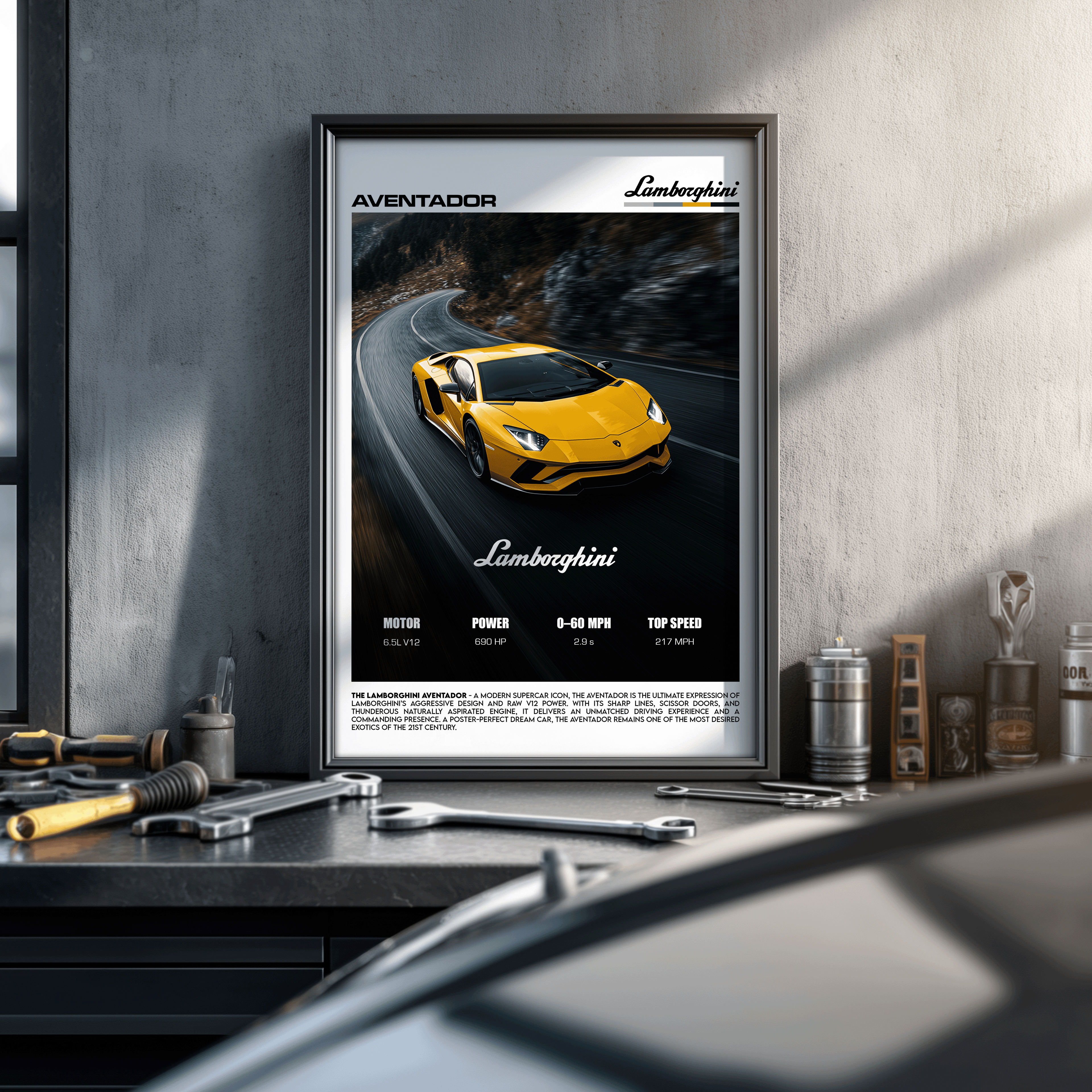 Lamborghini Aventador Poster – V12 Supercar Performance Wall Art (Digital Download)