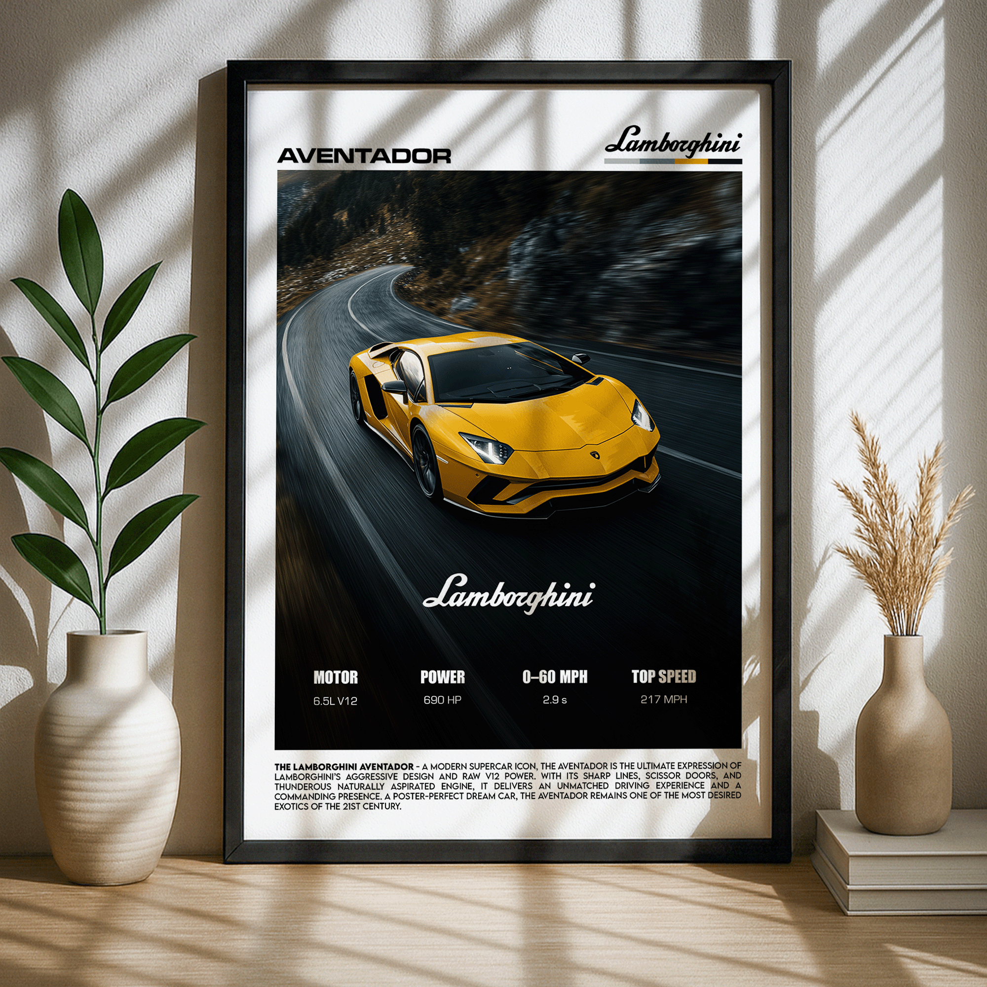 Lamborghini Aventador Poster – V12 Supercar Performance Wall Art (Digital Download)