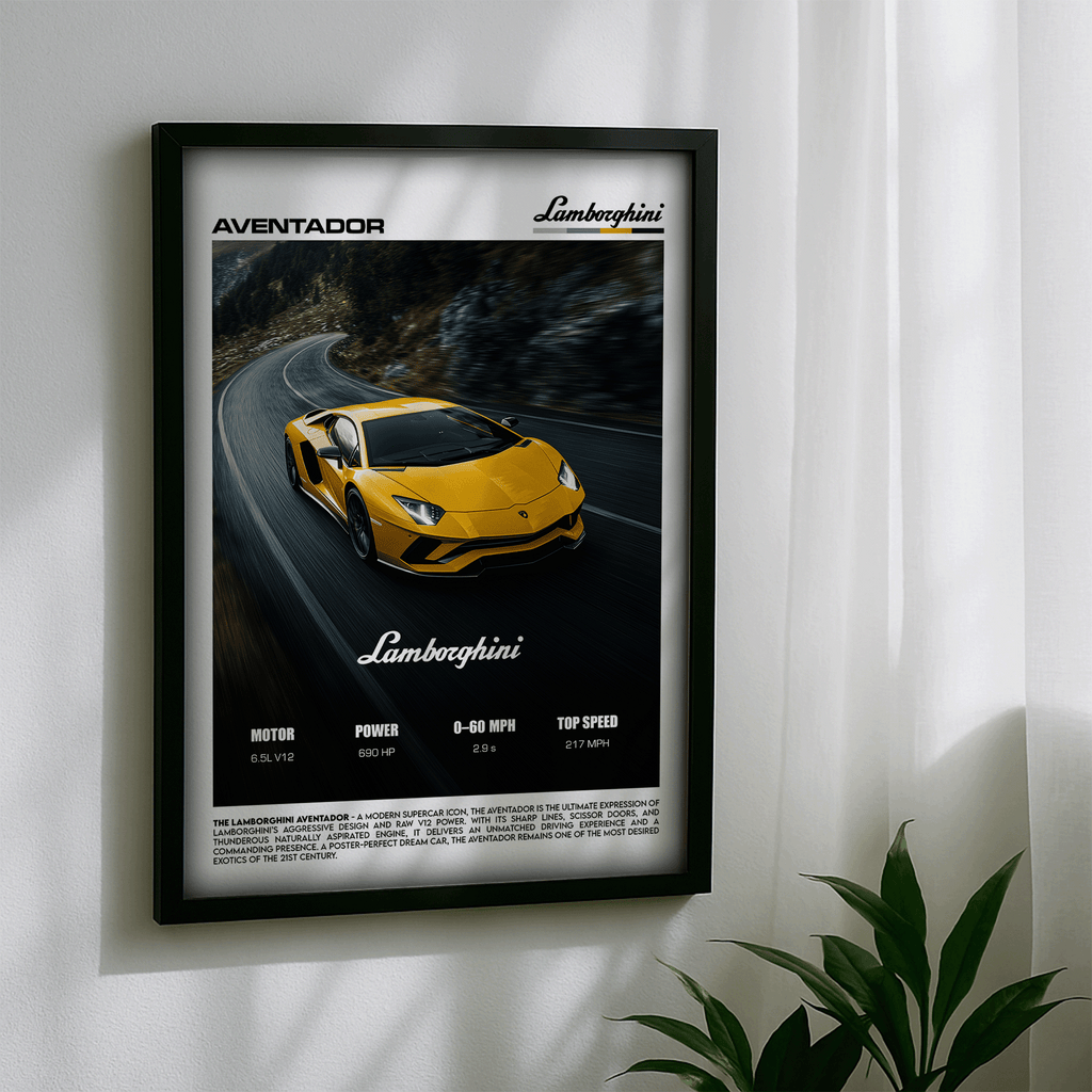 Lamborghini Aventador Poster – V12 Supercar Performance Wall Art (Digital Download)