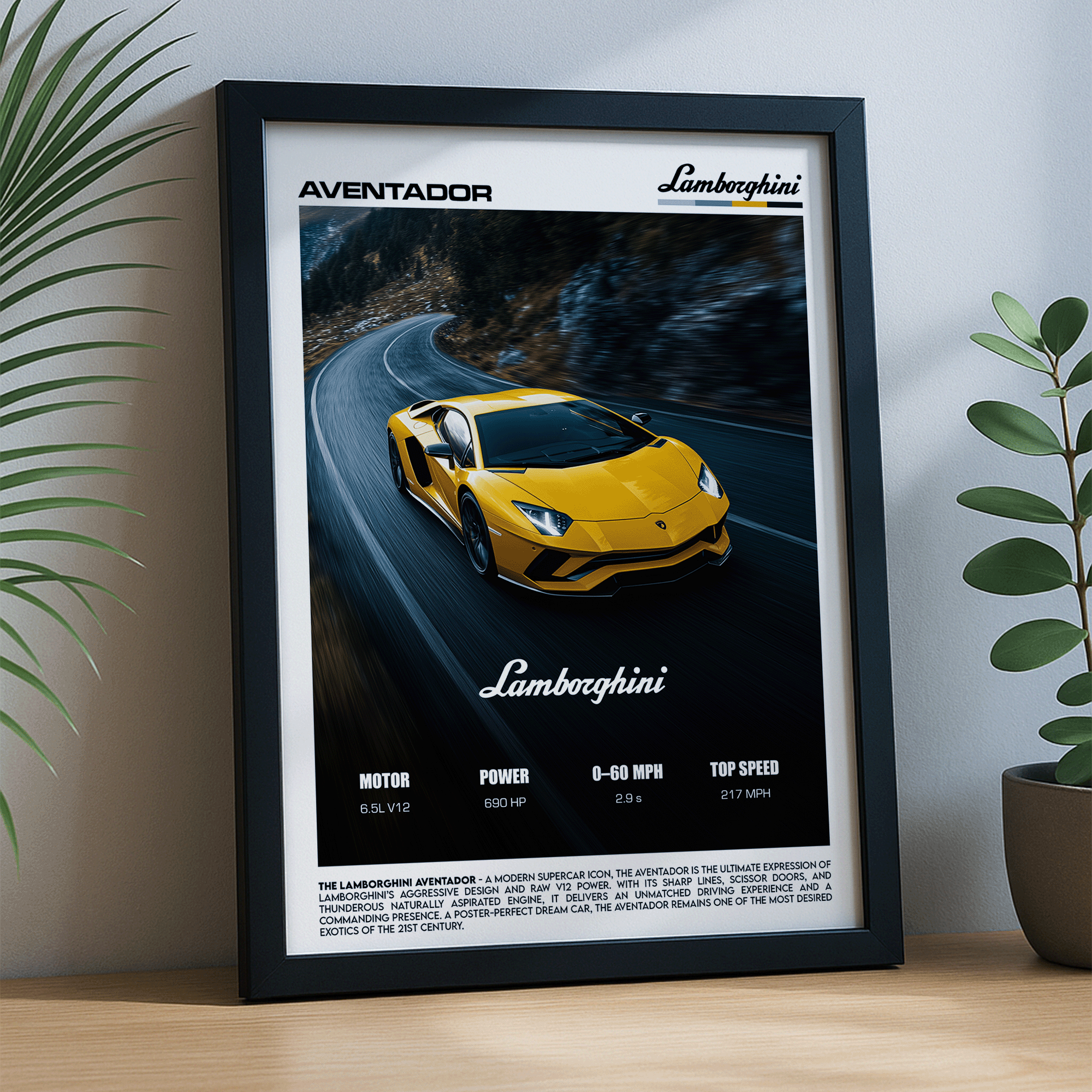 Lamborghini Aventador Poster – V12 Supercar Performance Wall Art (Digital Download)