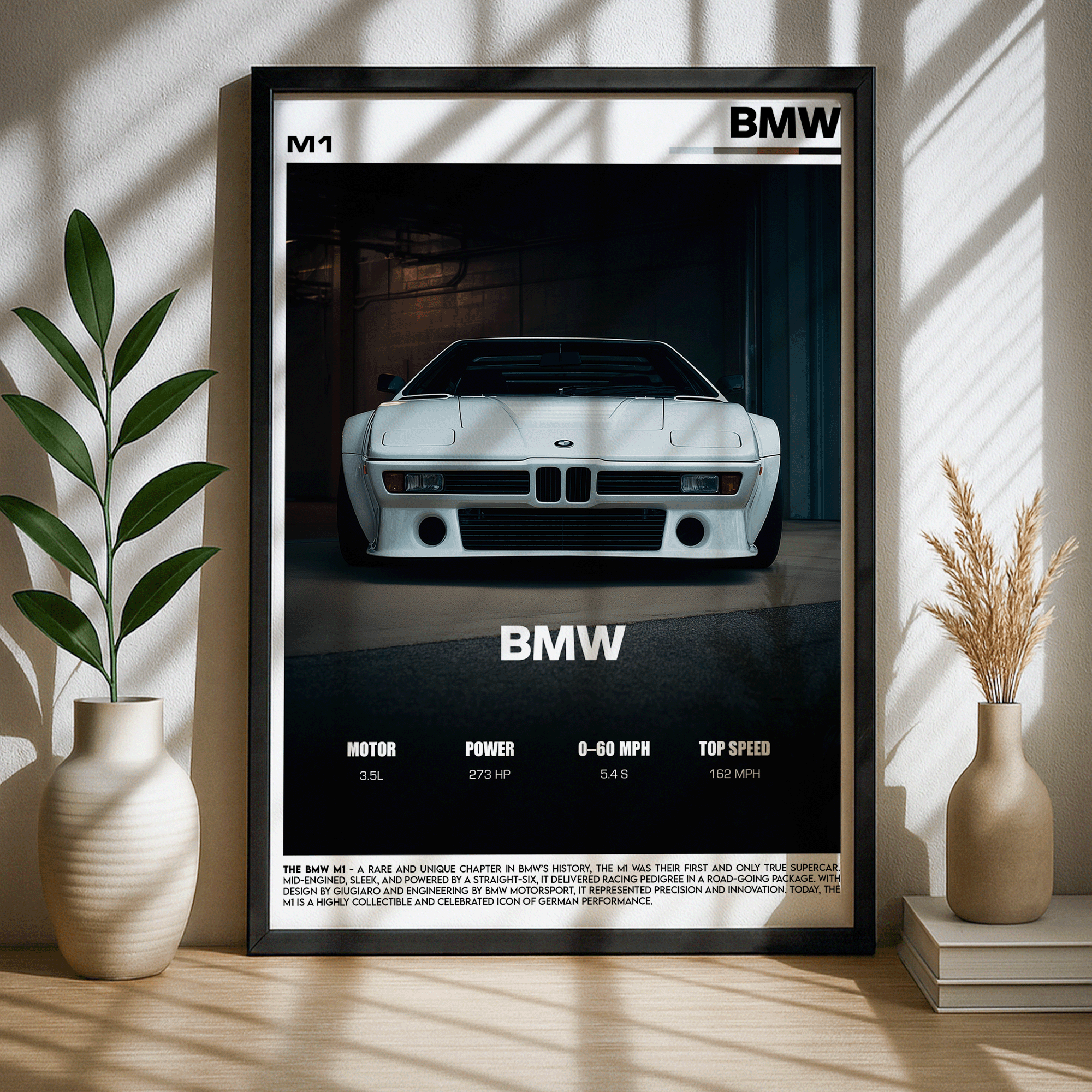 BMW M1 Poster – Legendary BMW Supercar Wall Art (Digital Download)