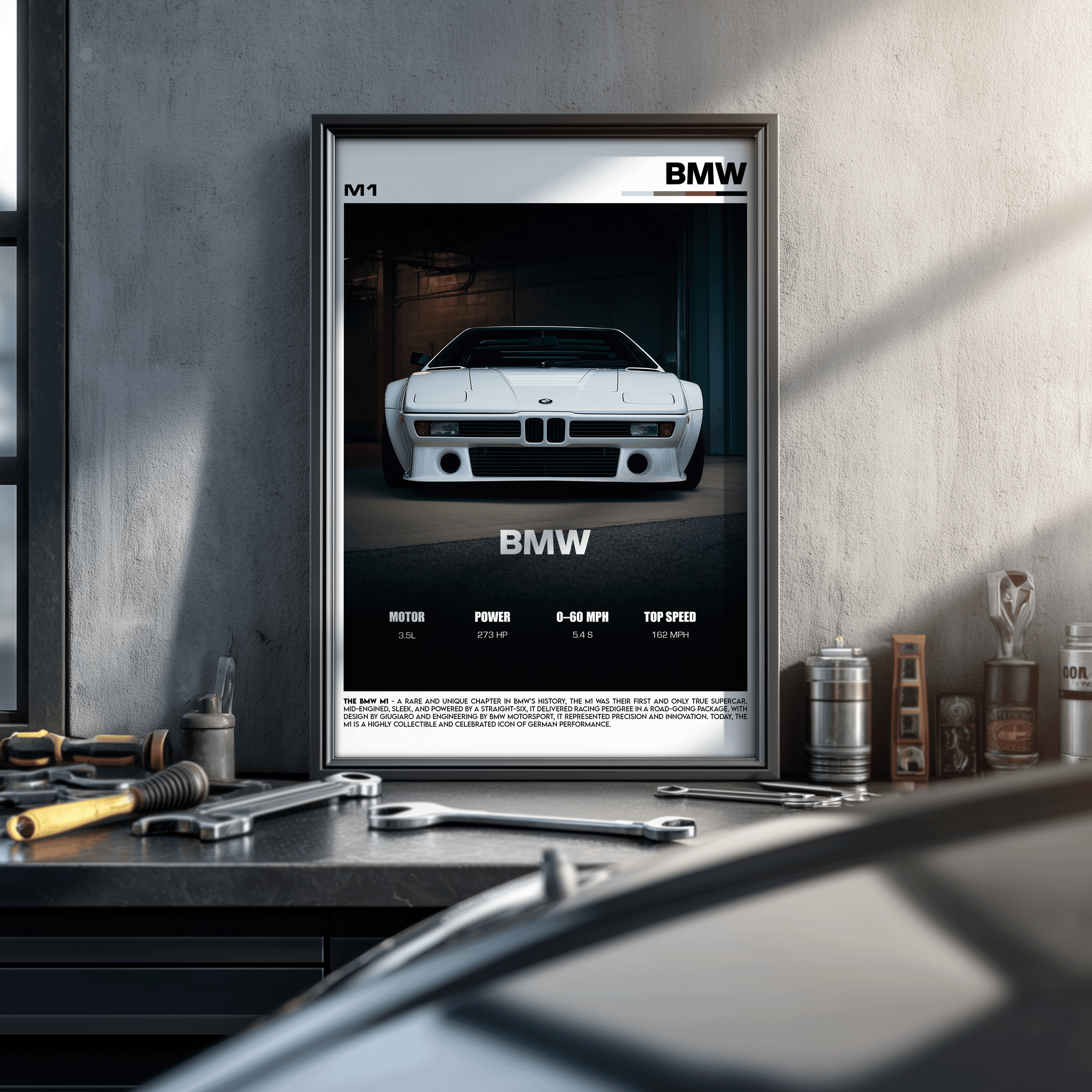 BMW M1 Poster – Legendary BMW Supercar Wall Art (Digital Download)