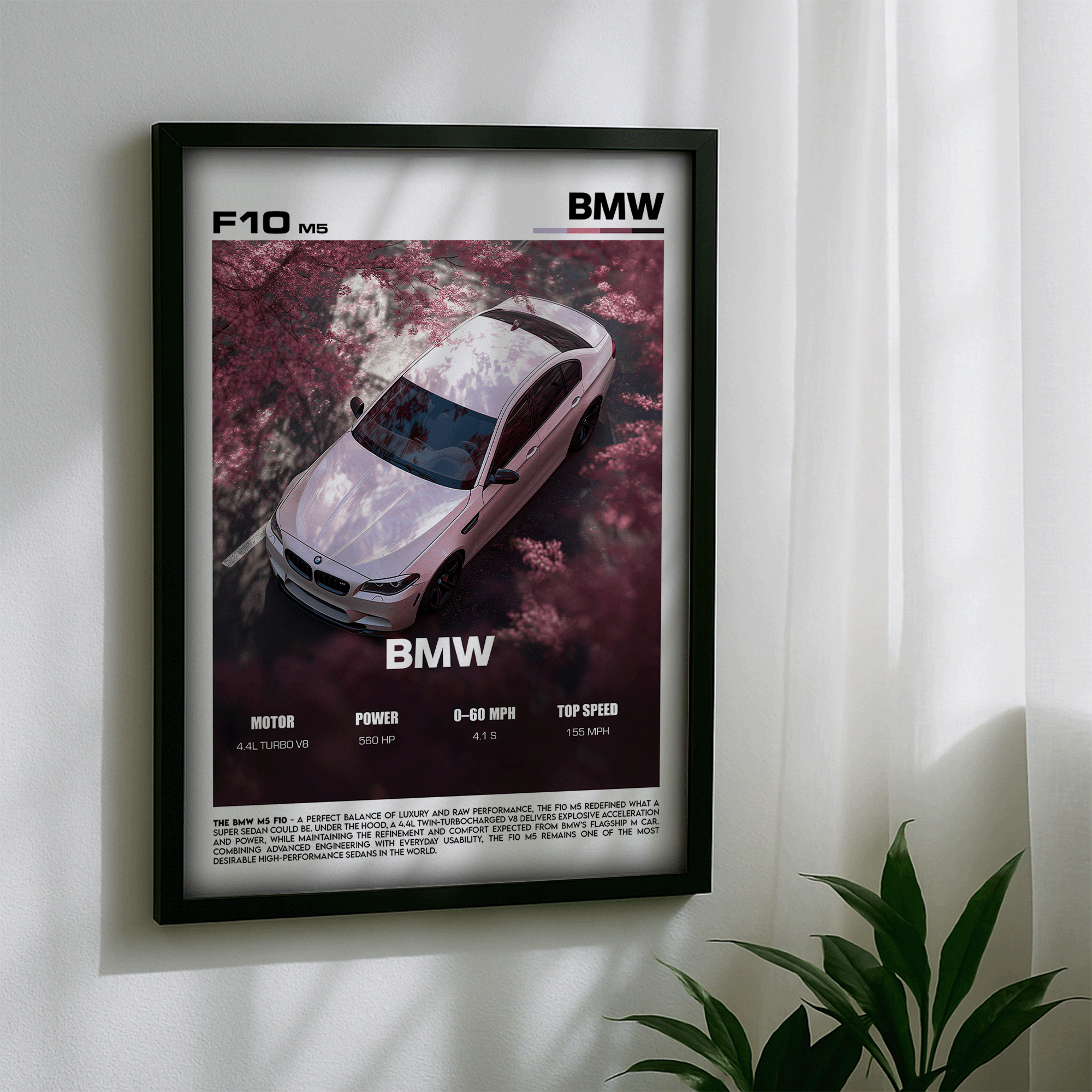 BMW F10 M5 Poster – Luxury Super Sedan Performance Car Wall Art (Digital Download)