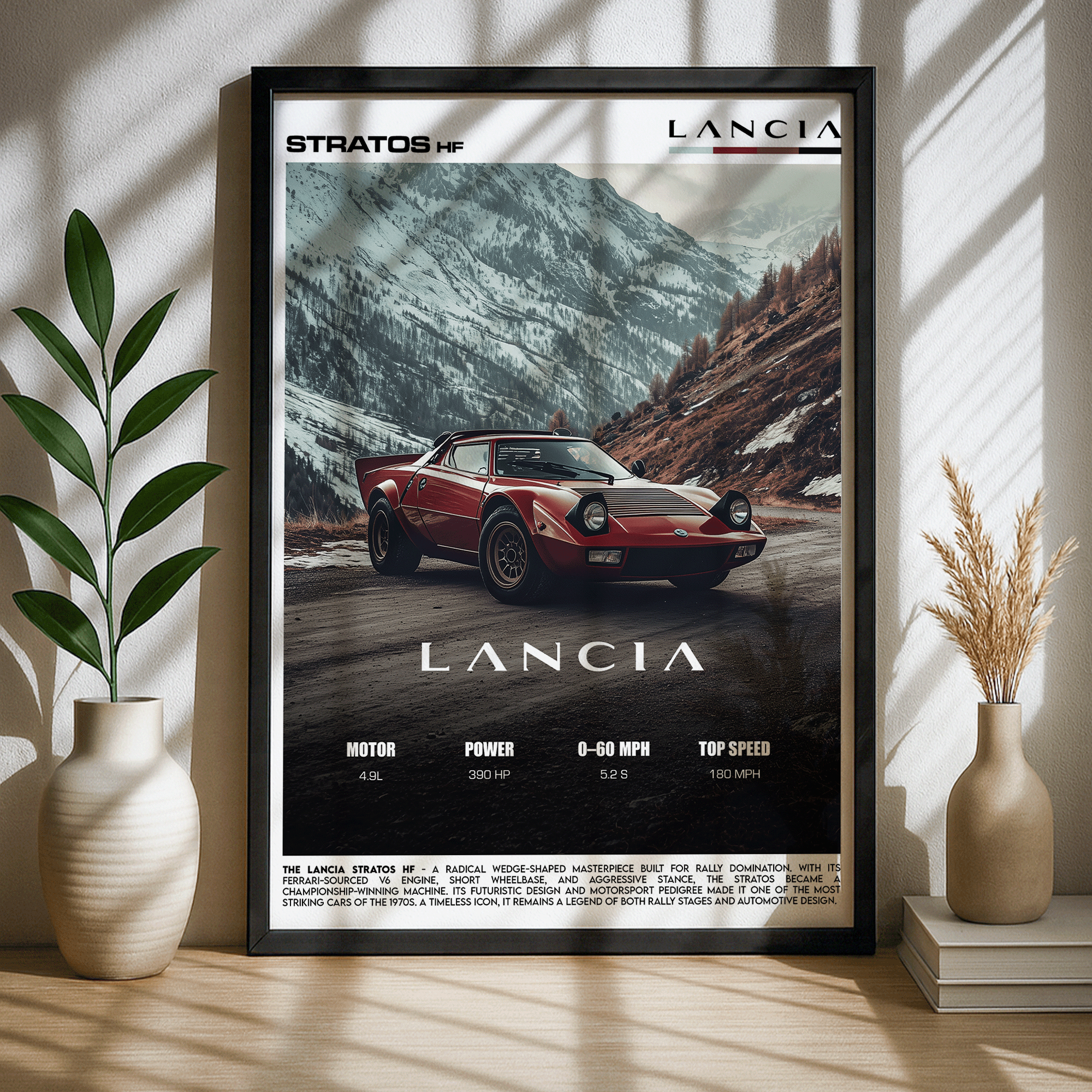 Lancia Stratos Poster – Iconic Rally Legend Performance Wall Art (Digital Download)