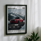 BMW E30 M3 Poster – Classic Motorsport Icon Car Wall Art (Digital Download)
