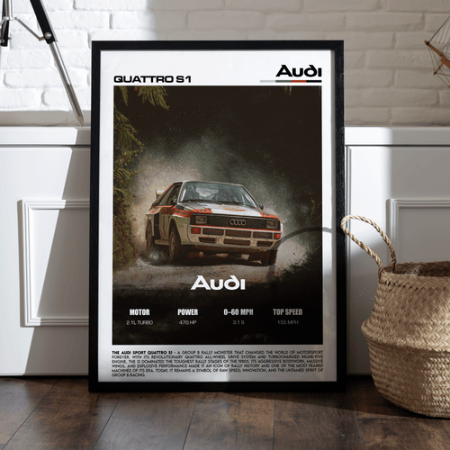 Audi Sport Quattro S1 Poster – Legendary Group B Rally Performance Wall Art (Digital Download)