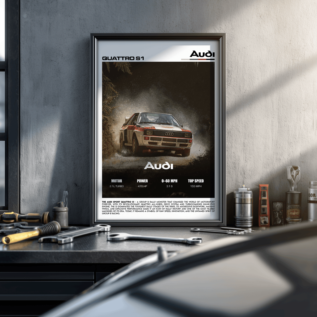 Audi Sport Quattro S1 Poster – Legendary Group B Rally Performance Wall Art (Digital Download)