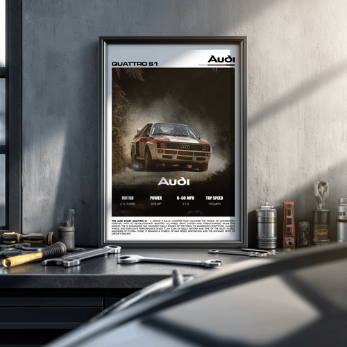 Audi Sport Quattro S1 Poster – Legendary Group B Rally Performance Wall Art (Digital Download)
